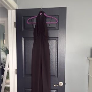 Elegant Black Halter Dress